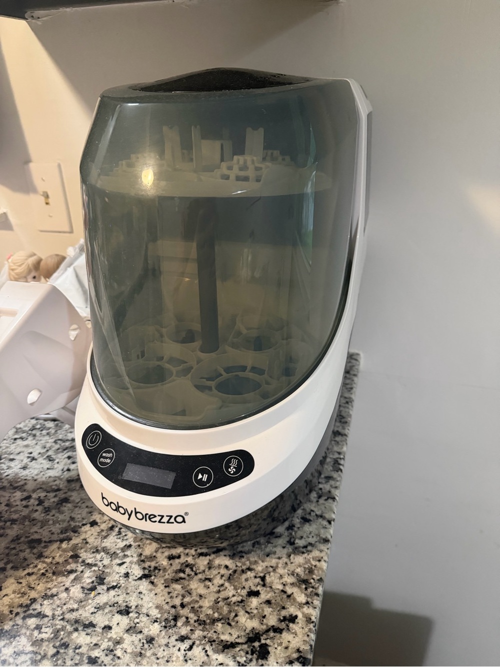 White Baby Brezza Bottle Sterilizer and Dryer